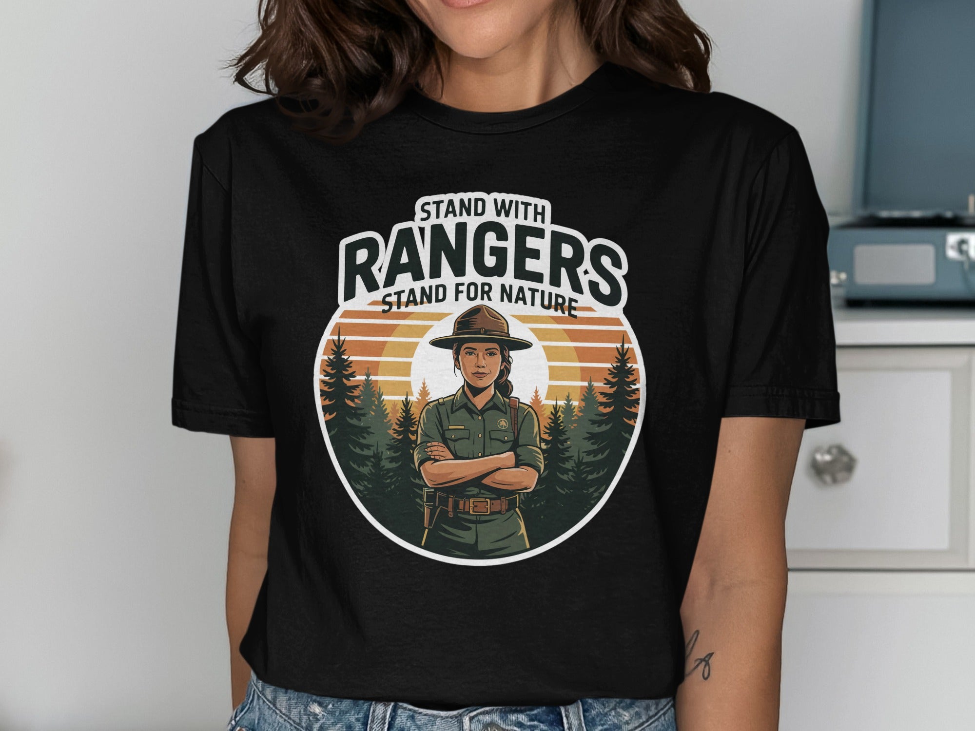 Stand with Rangers Stand for Nature Graphic T-Shirt product