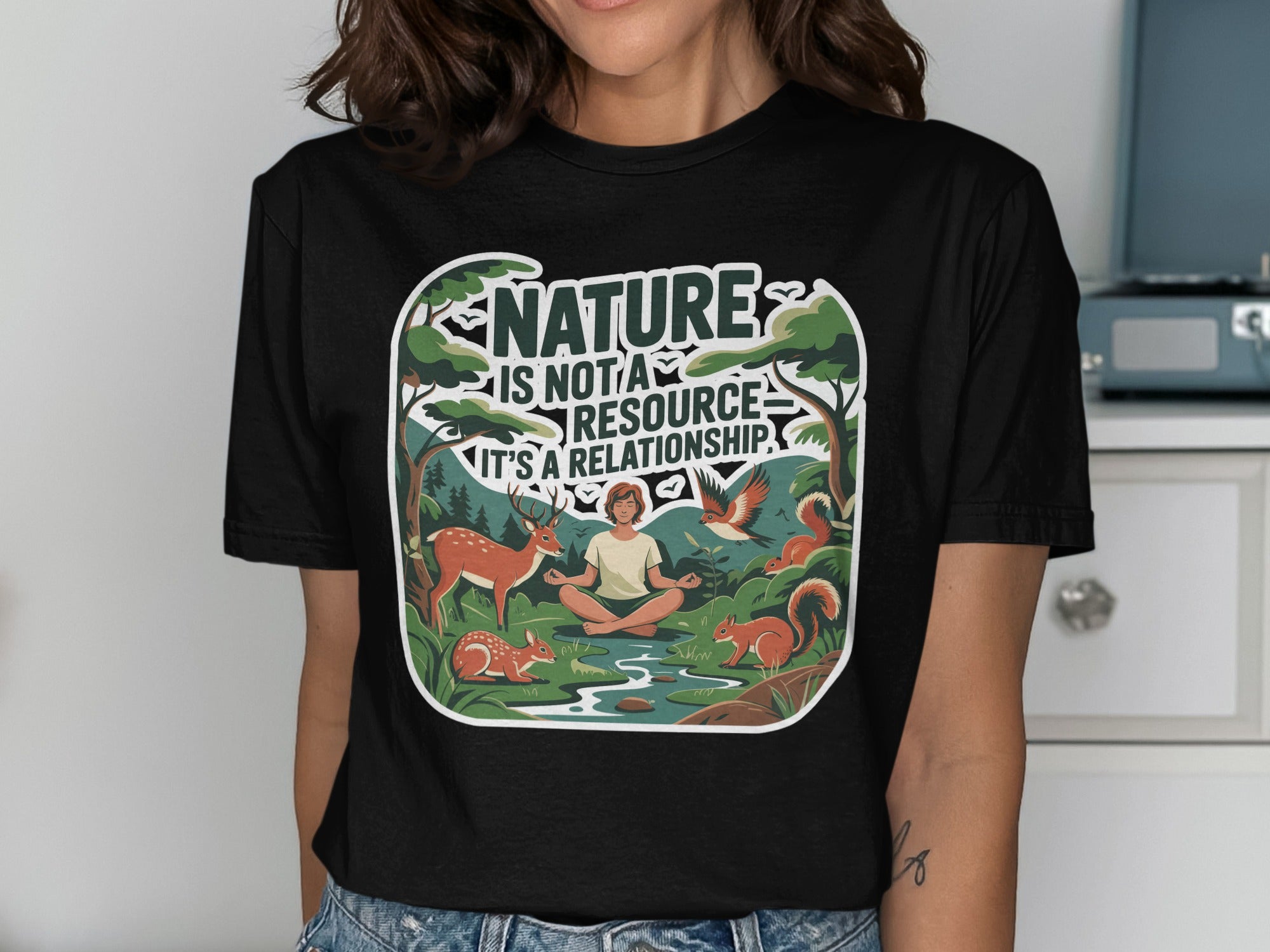 Nature Relationship Meditation Graphic T-shirt product