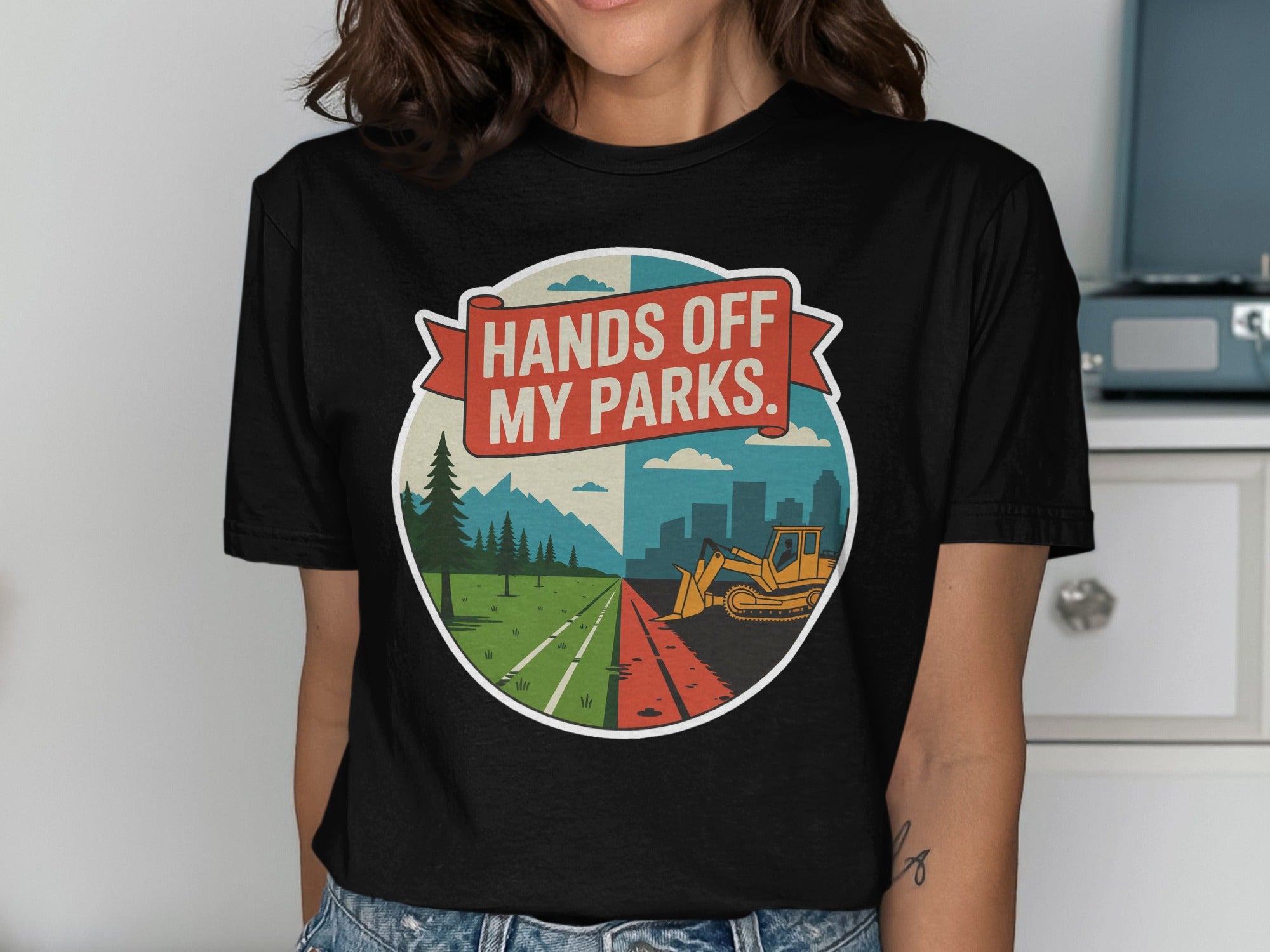 Hands Off My Parks Graphic Tee shirt product