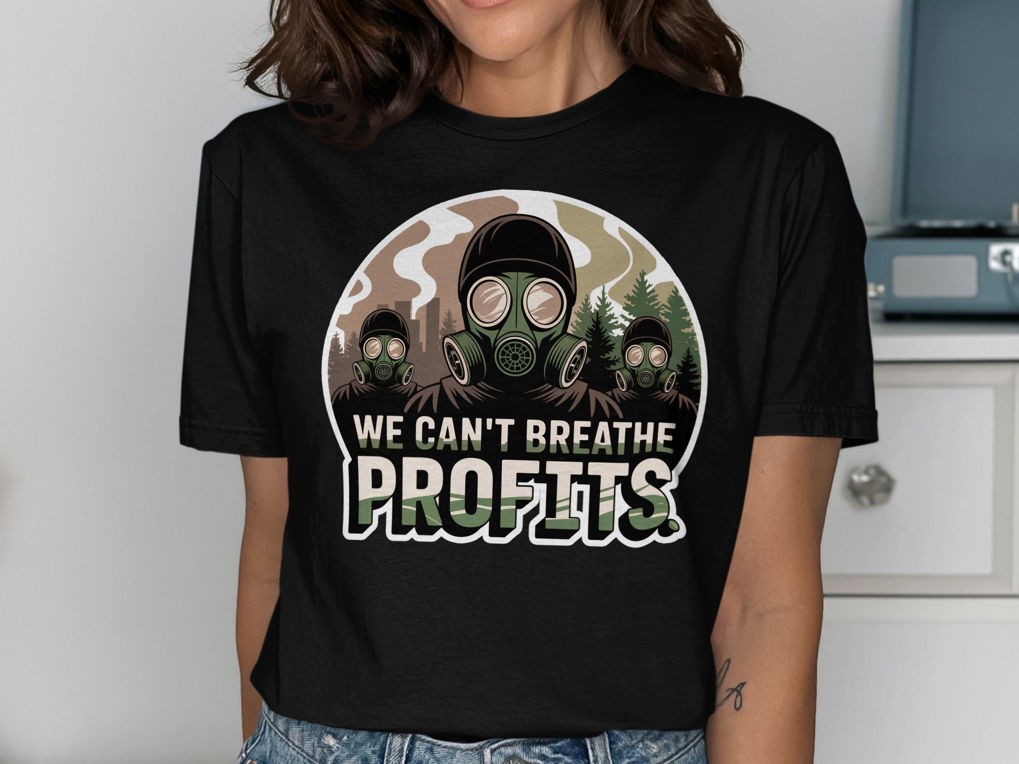 We Can't Breathe Profits Graphic T-Shirt product