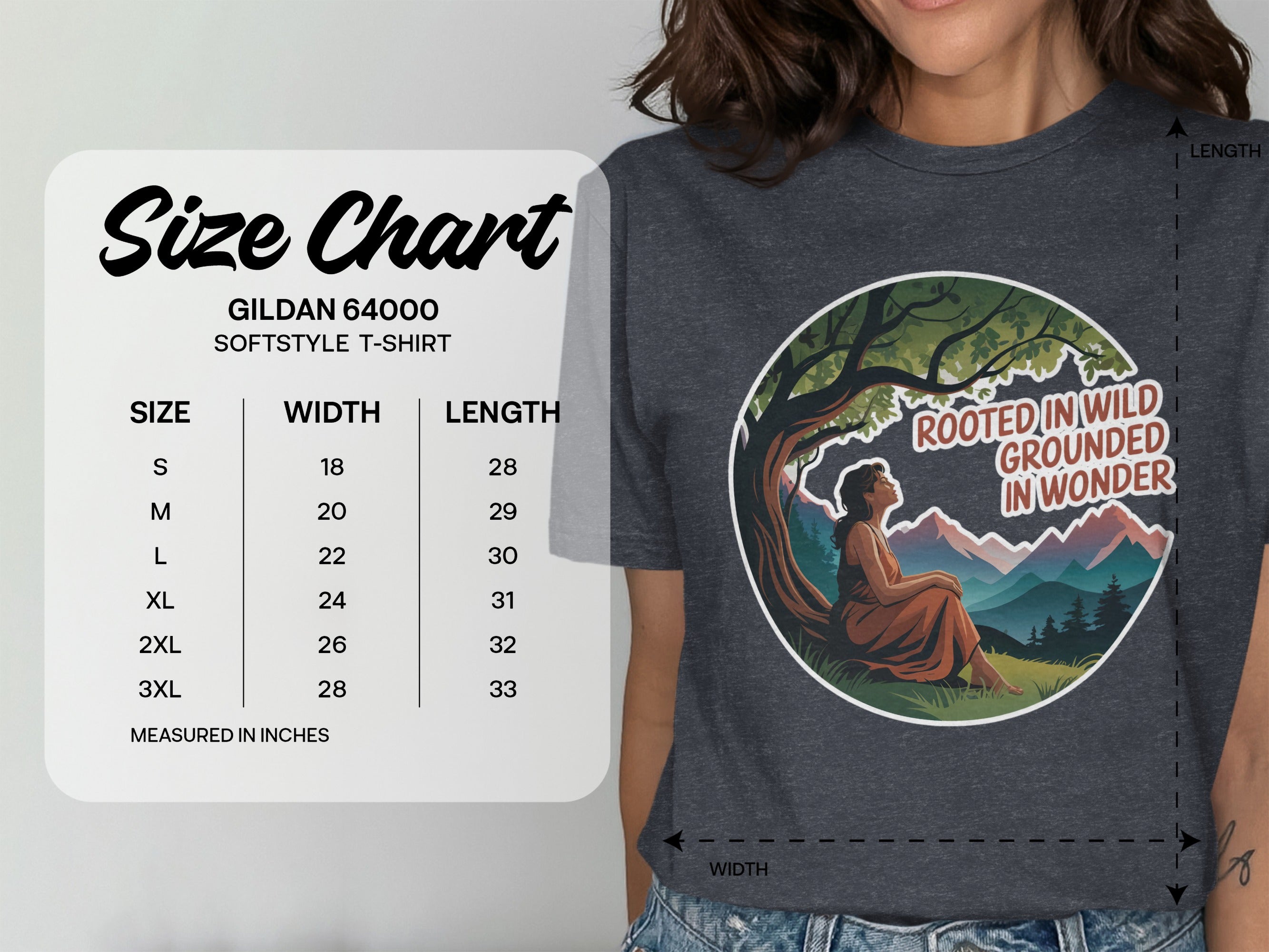 Rooted in Wild Grounded in Wonder T-shirt product