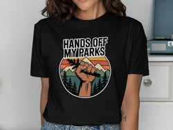 Hands Off My Parks Graphic Print Shirt product