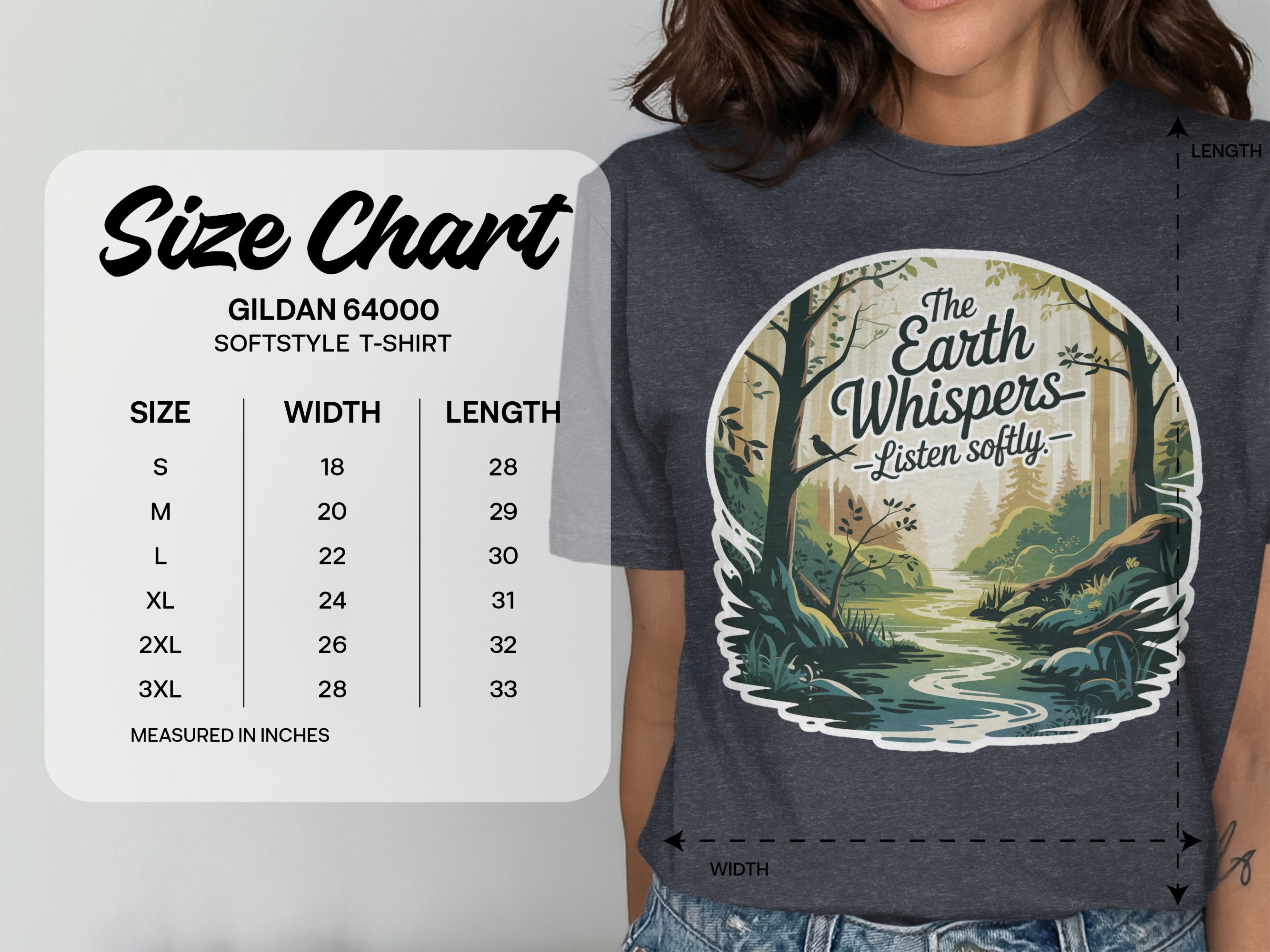 The Earth Whispers Listen Softly Graphic T-Shirt product