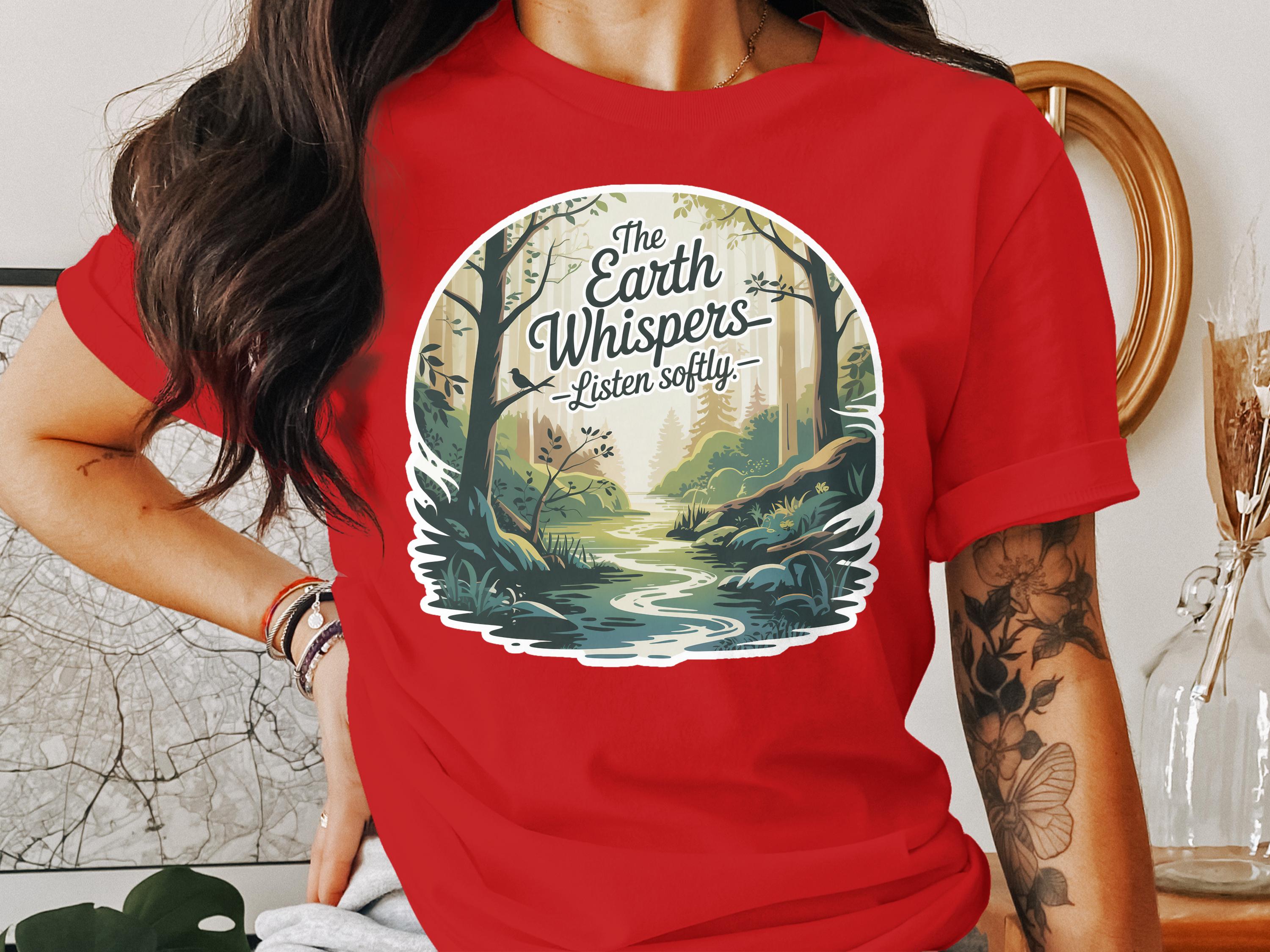 The Earth Whispers Listen Softly Graphic T-Shirt product