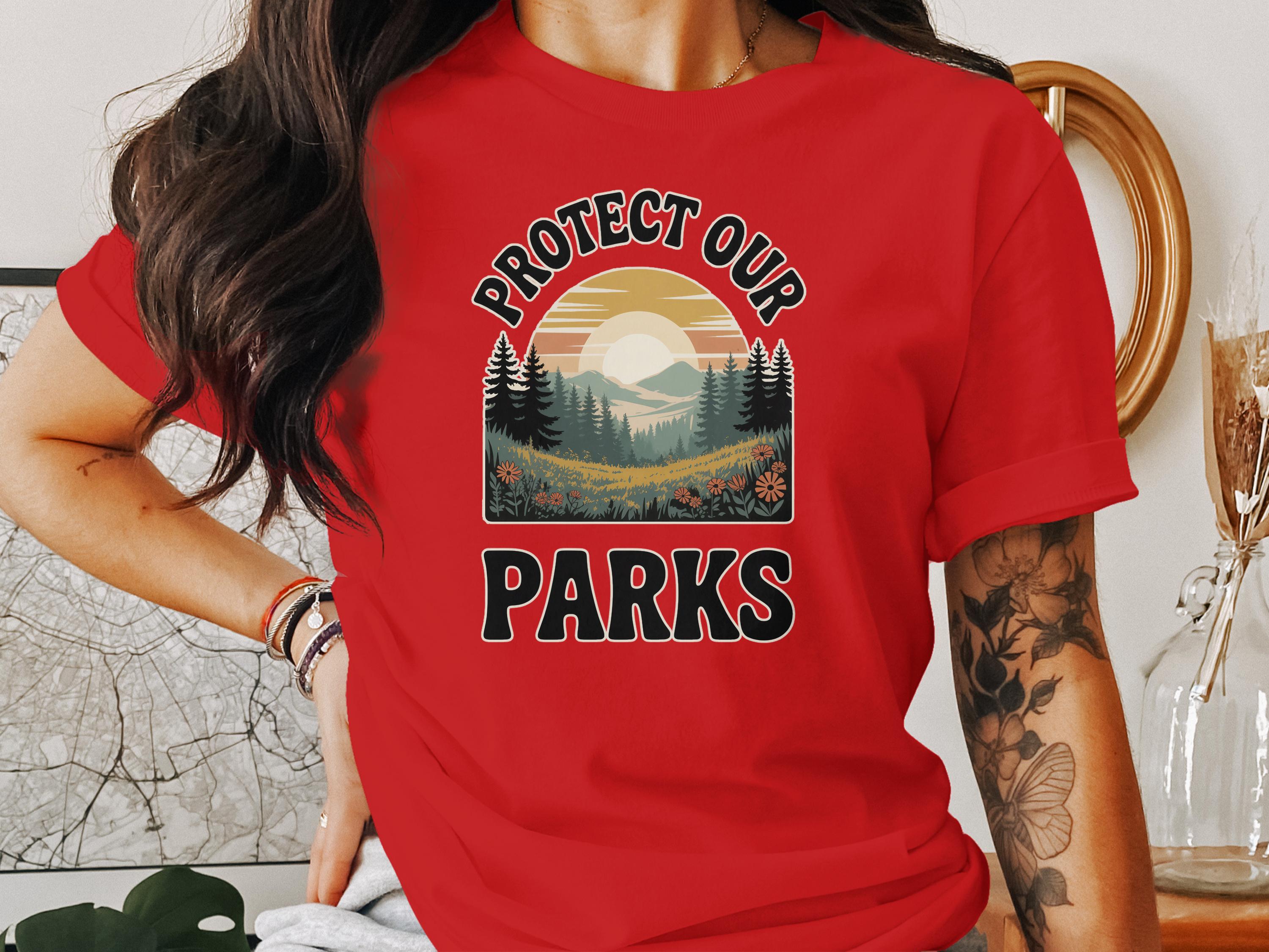 Protect Our Parks Graphic Red T-shirt product