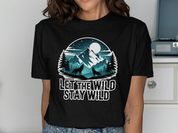 Let the Wild Stay Wild Mountain Graphic T-shirt product