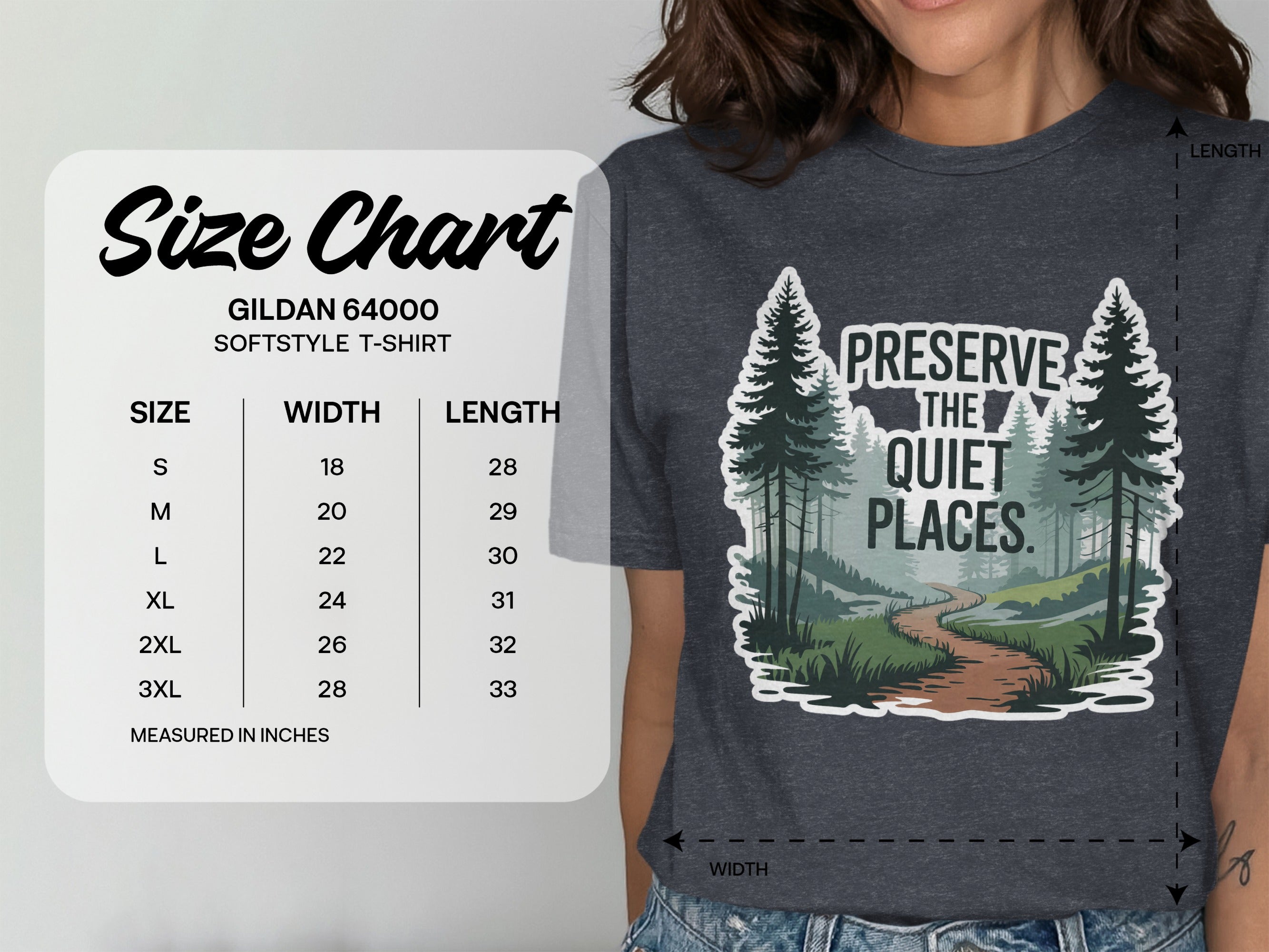 Preserve The Quiet Places Graphic T-shirt product type
