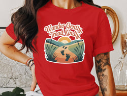 Wander Gently Tread Kindly Graphic T-Shirt product type