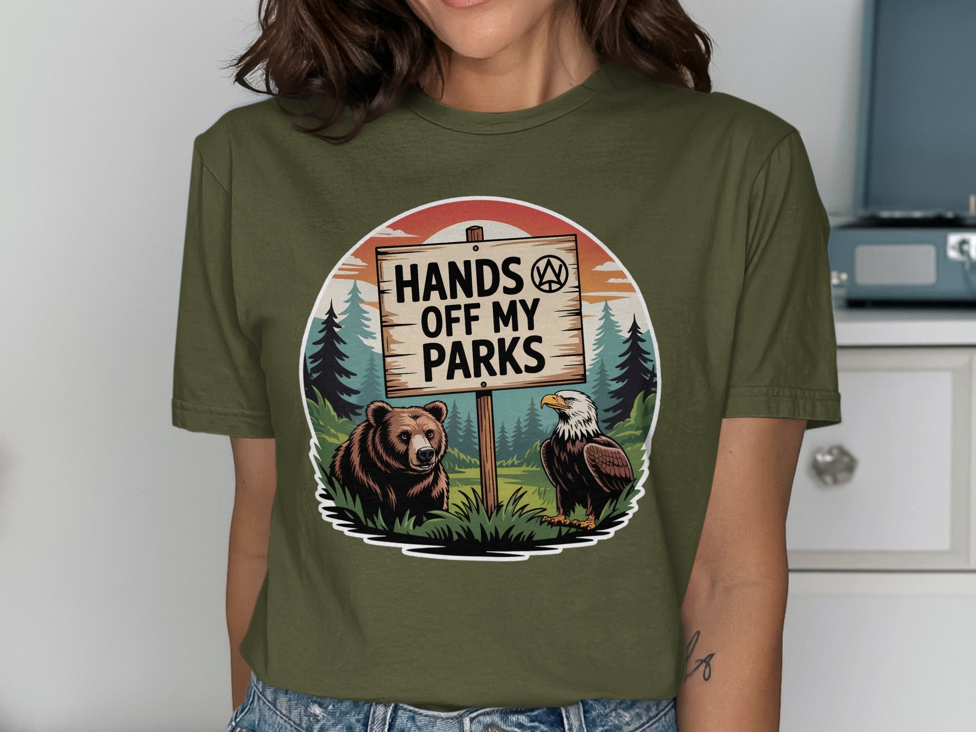 Hands Off My Parks Nature Conservation T-Shirt product type