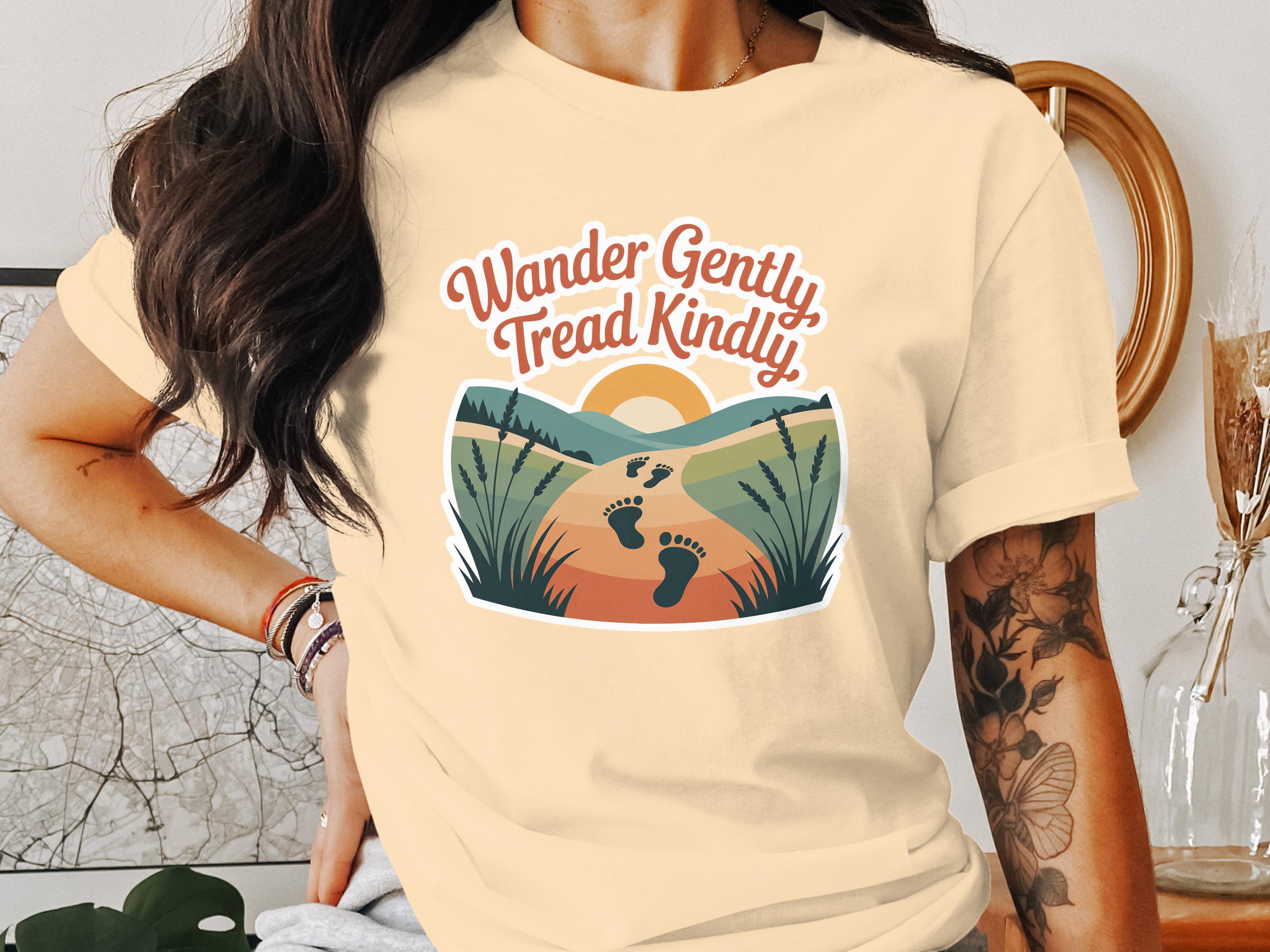 Wander Gently Tread Kindly Graphic Tee product type