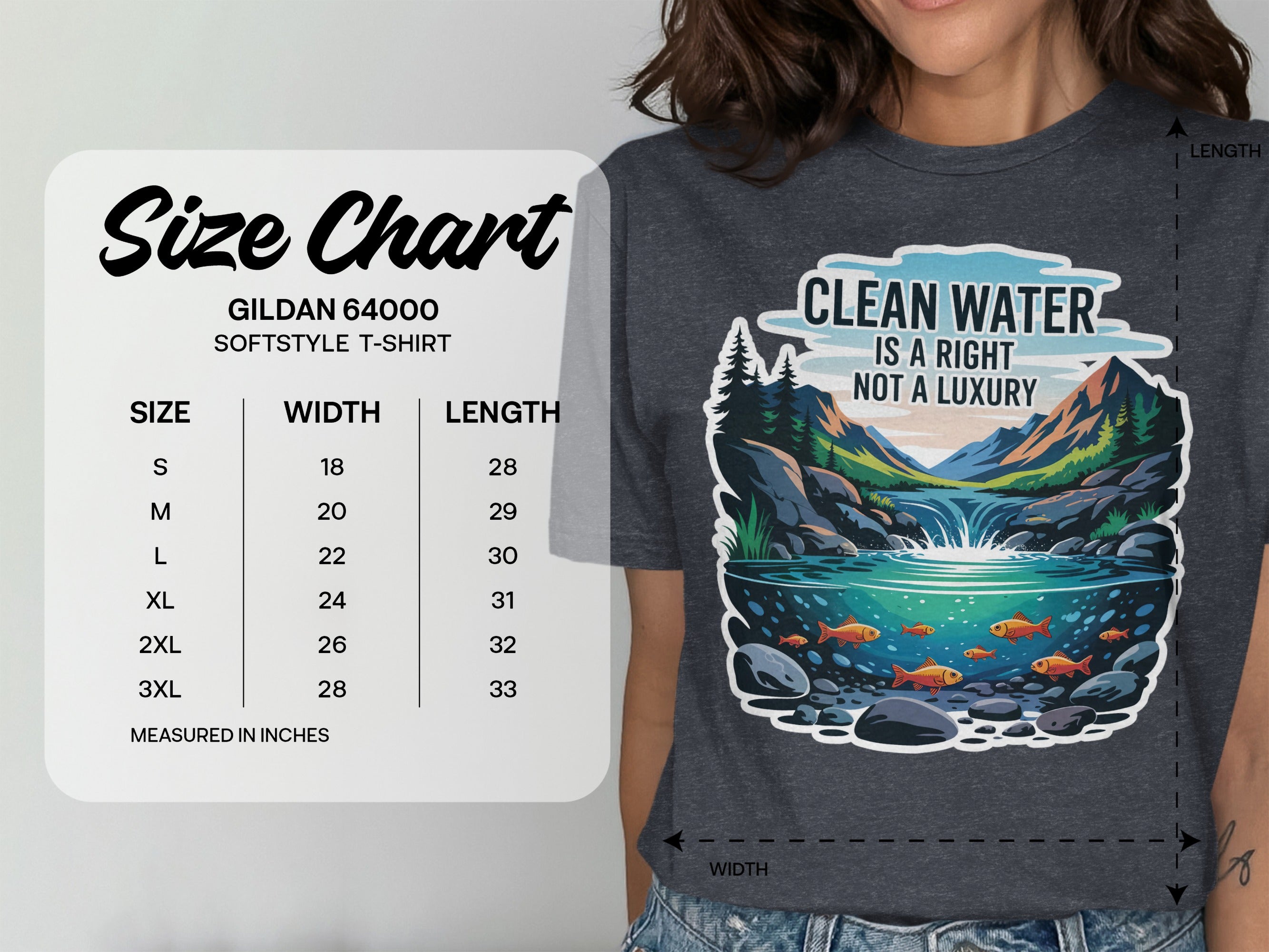 Clean Water is a Right Not a Luxury T-Shirt product