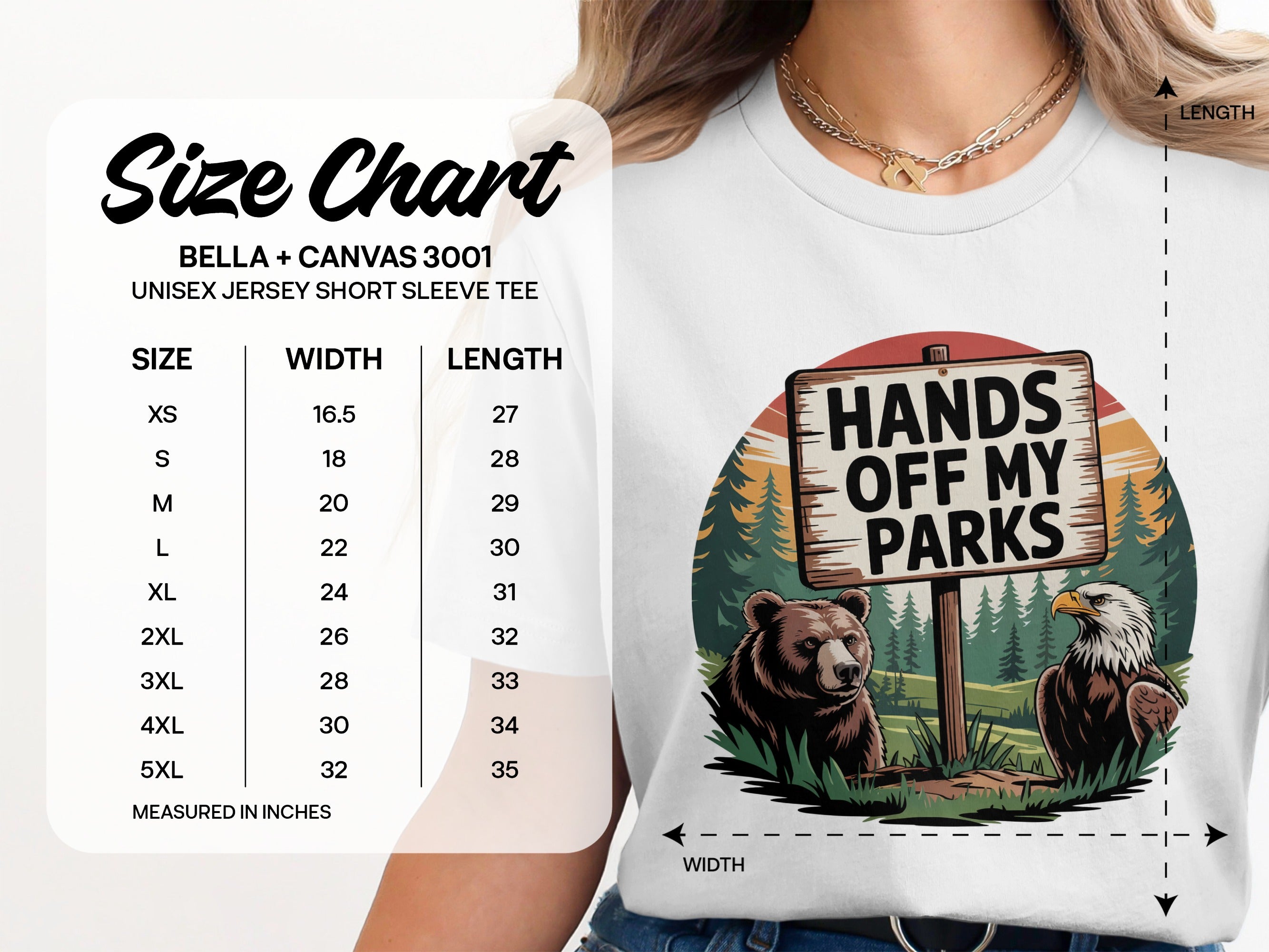 Hands Off My Parks Graphic Tee Shirt Product
