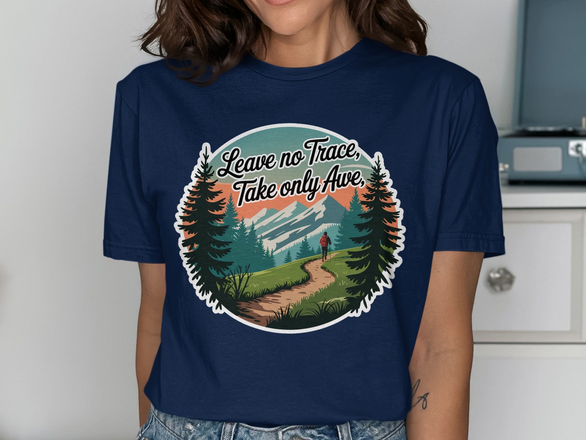 Leave No Trace Take only Awe hiking shirt product