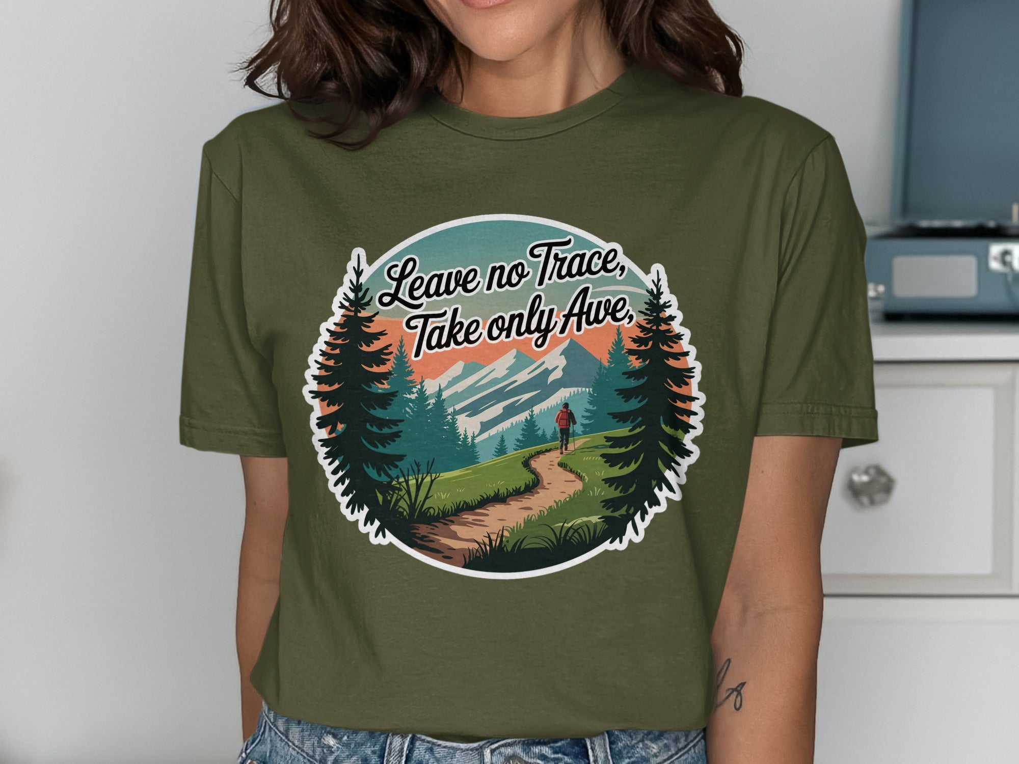 Leave No Trace Take Only Awe outdoor t-shirt product type