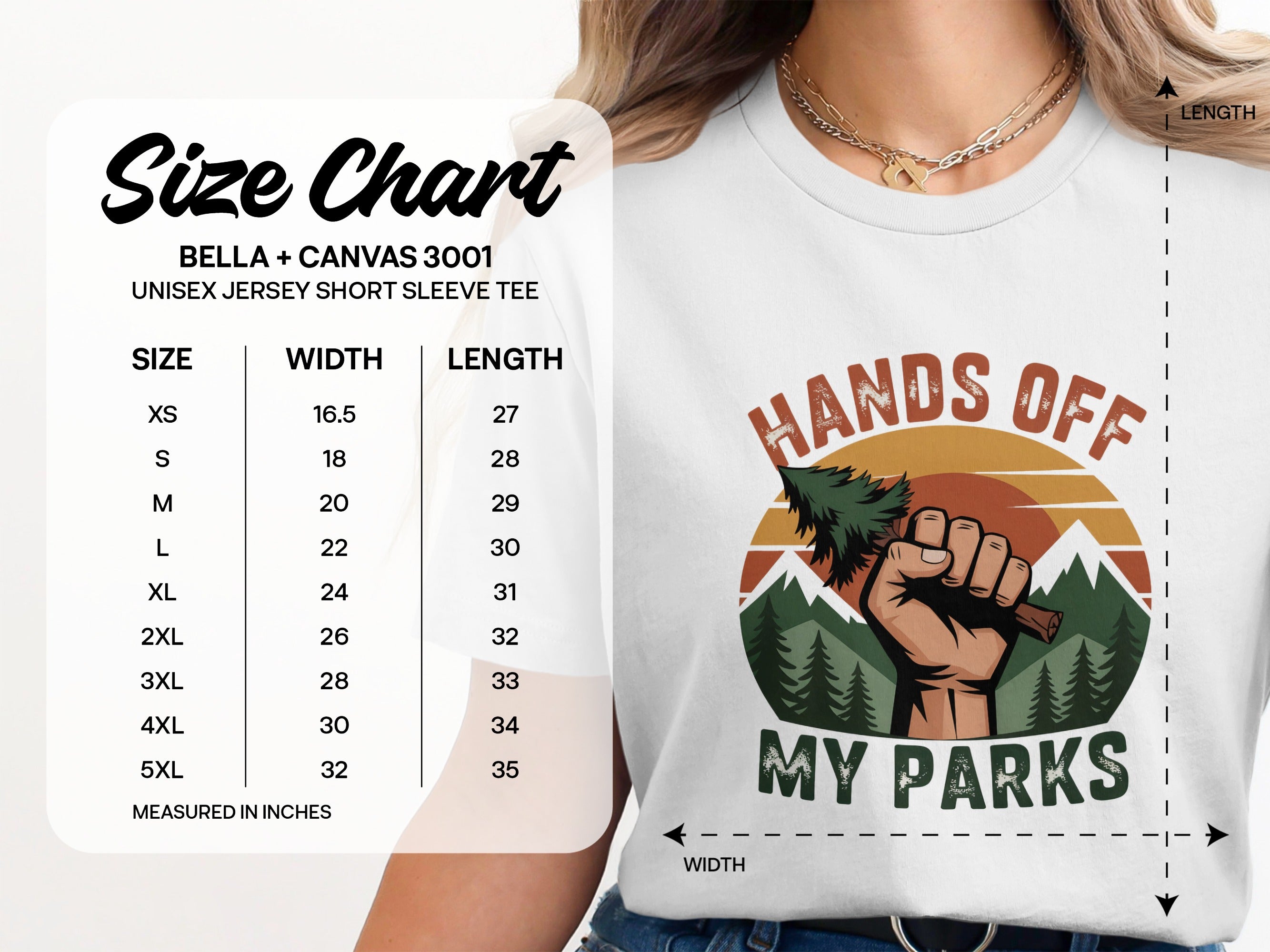 Hands Off My Parks Unisex Short Sleeve Tee product type