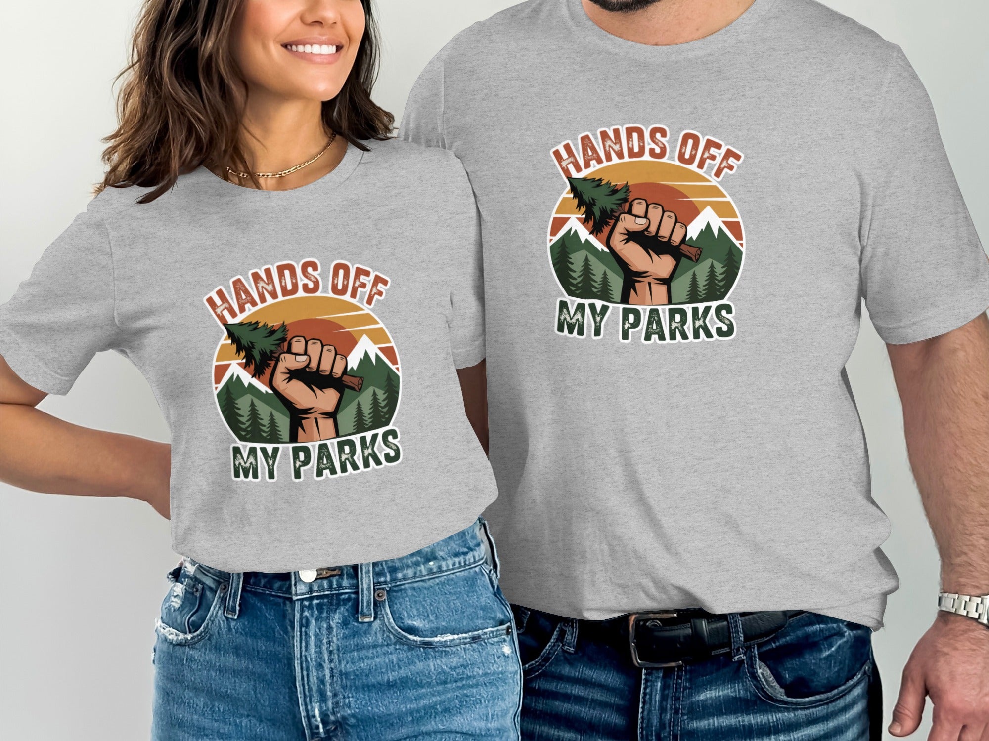 Hands Off My Parks Graphic Print Shirt product