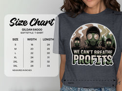 We Can't Breathe Profits Graphic T-Shirt product type