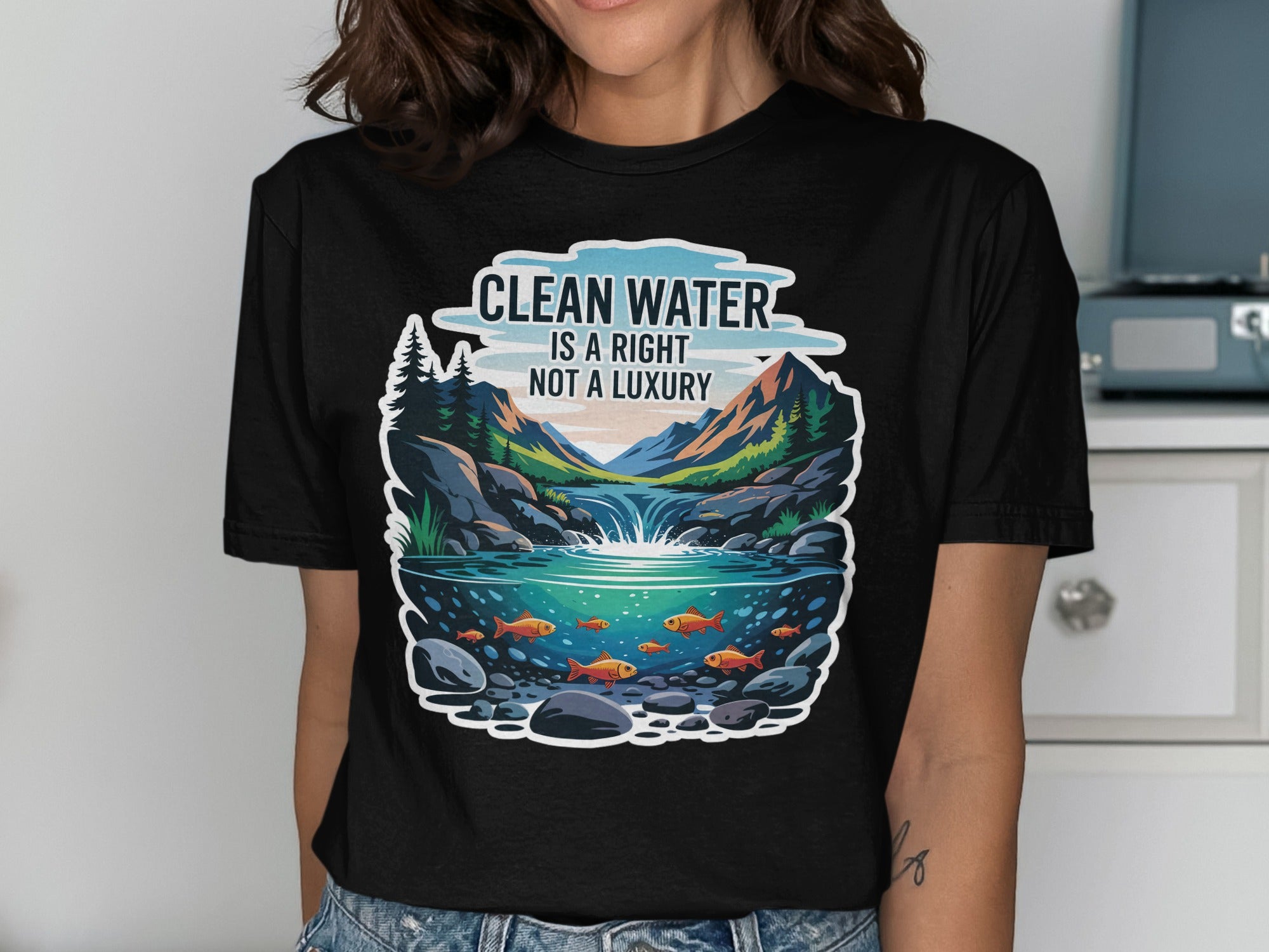 Clean Water is a Right Not a Luxury shirt product