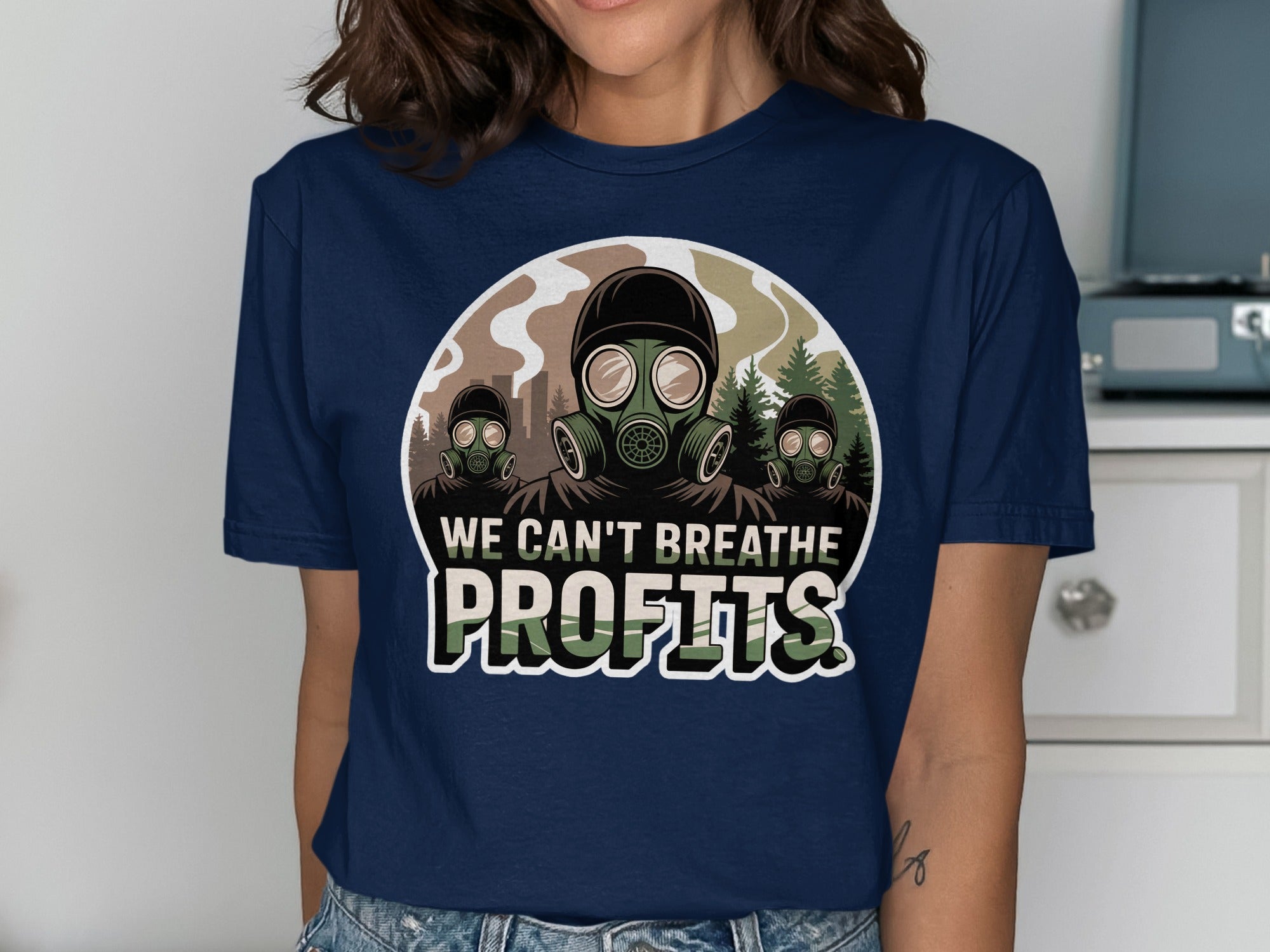 We Can't Breathe Profits Graphic Tee product